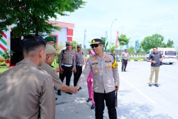 Polres Ngawi Pantau Perbatasan Jatim - Jateng, H+9 Ops Lilin Semeru 2024 Lalin Lancar