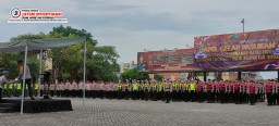 Gelar Apel Kesiapan Pengamanan Malam Tahun Baru 2025, Polresta Sidoarjo Kerahkan Ratusan Personel