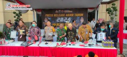Gelar Press Release Akhir Tahun 2024, Polresta Sidoarjo Beberkan Pencapaian Ungkap Kasus