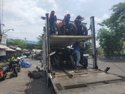 Gelar Operasi Kasat Mata, Unit Turjawali Satlantas Polrestabes Surabaya Amankan 22 Roda Dua Knalpot Brong Pelanggar Lalulintas