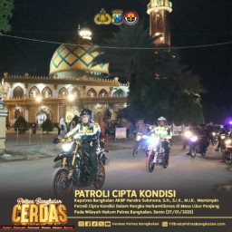Libur Panjang, Kapolres Bangkalan Patroli Harkamtibmas Hingga Akses Suramadu