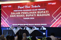 Polres Madiun Kota Terjunkan 126 Personel Amankan Sidang Pleno Penetapan Pemenang Pilkada Tahun 2024