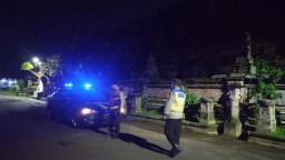 Jaga Situasi Tetap Kondusif, Polsek Bangli Intensifkan Kegiatan Blue Light Patrol