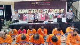 Polres Pelabuhan Tanjung Perak Berhasil Amankan 14 Tersangka Dalam Kasus 3C di 13 TKP
