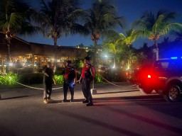 Unit Samapta Polsek Kuta Utara Tak Henti Lakukan Patroli Susuri Jalan Pura Dalem Canggu