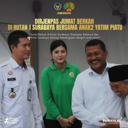 Dirjenpas Gelar Jumat Berkah di Rutan 1 Surabaya Bersama Anak Yatim