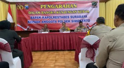 Kapolrestabes Surabaya Apresiasi Kinerja Polsek Simokerto, Bahas Renovasi dan Perhatian terhadap Anggota Sakit