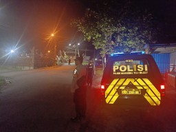 Patroli Cahaya Biru Polsek Abiansemal Terus Digelar, Cegah Gangguan Kamtibmas