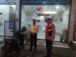 Anggota Polsek Susut Laksanakan Patroli di Malam Hari, Agar Situasi Kamtibmas di Wilkum Polsek Susut Tetap Kondusif