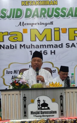Ketakmiran Masjid Darussalam Peringati Isra' Mi'raj Nabi Muhammad SAW 1446 H,