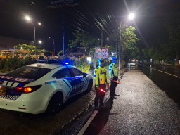 Polres Bondowoso Gelar Patroli Rutin Antisipasi Balap Liar di Jalan Jember Bondowoso