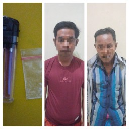 Polsek Dungkek Tangkap Dua Pengguna Narkoba di Desa Benraas, Warga Harapkan Hukuman Berat