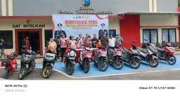 Satreskrim Polres Bangkalan Berhasil Amankan 9 Tersangka Kasus Curanmor Periode 1-24 Januari 2025
