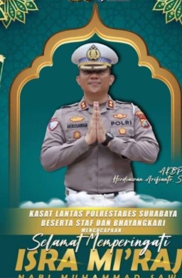 AKBP Herdiawan Arifianto S.H., S.l.K., M.H., Mengucapkan Selamat Memperingati Isra Mikraj 1446 Hijriah Tahun 2025