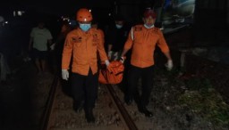 Seorang Wanita Meninggal Setelah Tertabrak Kereta Barang di Ngagelrejo, Kecamatan Wonokromo Surabaya