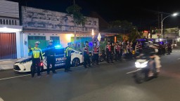 Polres Nganjuk Gelar Patroli Skala Besar Jelang dan Pasca Pembacaan putusan MK PHPU Pilkada 2024