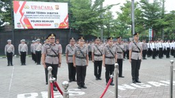 Kapolres Nganjuk Pimpin Sertijab Kabag Ops, Kasat Lantas, dan Kapolsek Jajaran