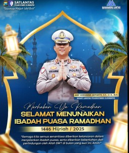 Sambut Bulan Ramadhan, Kasat Lantas Polrestabes Surabaya: Selamat Menunaikan Ibadah Puasa