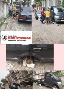 Satu Keluarga Nekat Lakukan Pengerusakan 2 Unit Mobil