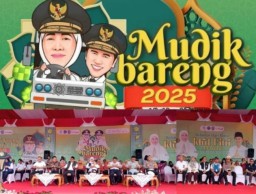 Gubernur Jawa Timur Lepas Bus 102 Keberangkatan Mudik Gratis 2025 Depan Kantor Dishub