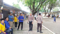 Polres Pelabuhan Tanjung perak Siagakan Anggota di Tempat Wisata Selama Libur Lebaran*