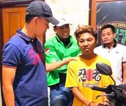 Tukang Ngamen Nyambi Maling Motor Berhasil Ditangkap Polsek Simokerto