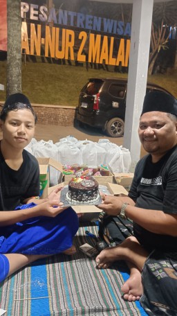 Ach. Kelvin Arviansyah Ulang Tahun di Gelar di Pondok Pesantren An Nur 2 Malang