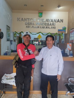 Media Jatiminvestigasinews. id Silaturahmi Dengan Kepala Desa Pandesari Kabupaten Malang