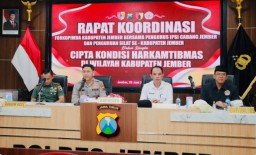 Polres Jember Gelar Rapat Kordinasi IPSI, dan Perguruan Silat Bersatu Jaga Keamanan 1 Suro