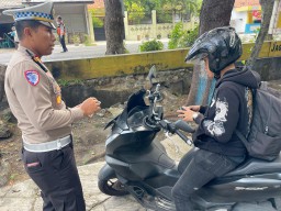 Satlantas Polres Sampang Gelar Ops Gabungan Pemeriksaan Kendaraan Bermotor