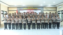 Ada Yang Pergi Untuk Kembali, Sejumlah Pejabat Utama Polres Bangkalan Dilantik