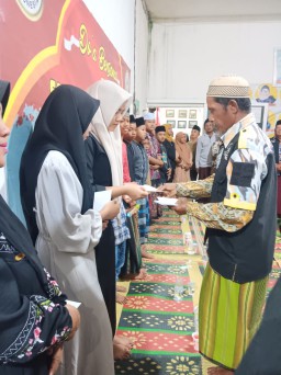 Kepedulian LSLM GMBI Distrik Gresik, Adakan Giat Rutin Santunan Anak Yatim dan Duafa