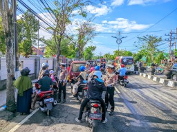 Satlantas Polres Sampang Gelar Oprasi Patuh Semeru 2025
