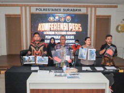 Polrestabes Surabaya Kembali Berhasil Amankan 3 Tersangka Spesialis Curanmor