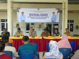 Sosialisasi Peningkatan Jalan Morowudi-Benjeng Kabupaten Gresik dilaksanakan di Balai Desa Morowudi