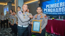 Ops Patuh Semeru 2025, Satlantas Polres Bangkalan Raih Penghargaan Bergengsi