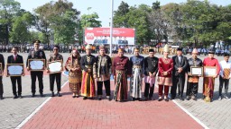 Upacara HUT ke-80 RI di Nganjuk, Forkopimda Kobarkan Semangat Bersatu, Berdaulat, Rakyat Sejahtera, Indonesia Maju
