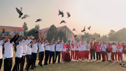Gelorakan Semangat Kemerdekaan, SPN Polda Jatim Lepas 17 Merpati Gelar Berbagai Lomba Penuh Kebersamaan ​