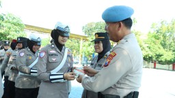 Peringati HUT ke-77 Polwan, Polres Bangkalan Gelar Gaktibplin