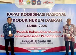 H. Tasirin SH MH dan Imam Fadli SIP MSi Hadiri Rakornas Perda Diikuti Para Menteri, Gubernur, Bupati, Walikota