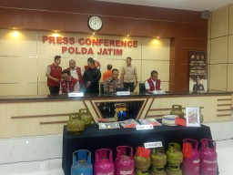 Sendikat Pengoplosan Elpiji Bersubsidi Diringkus Polda Jatim