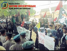 HMI Sumenep Geruduk Polres, Tuntut Keadilan untuk Ojol yang Tewas dalam Aksi Demo di Jakarta