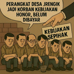 Perangkat Desa Jrengik Diduga Jadi Korban Kebijakan Sepihak, Honor Belum Dibayar
