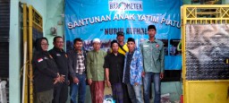 Santunan Bulanan Anak Yatim, Mediabarometer.net Kolaborasi LSM Trinusa dan Lembah Arasia