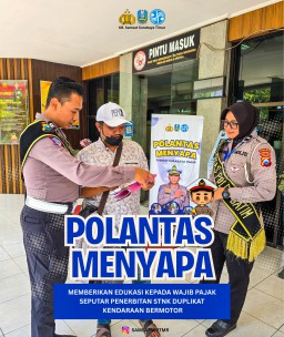Samsat Surabaya Timur, Program Polantas Menyapa Hadir Melayani Masyarakat dengan Humanis