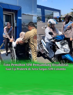 Memberikan Izin Resmi" Pemohon SIM Penyandang Disabilitas Tidak Perlu Khawatir Terkena Tilang