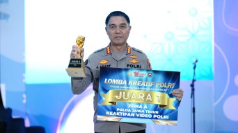Humas Polda Jatim Raih Peringkat 1 Nominasi Keaktifan Video Polri Zona A