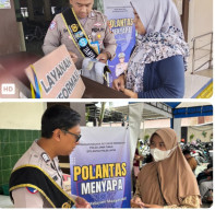 KB Samsat Surabaya Utara: Polantas Menyapa, Anggota Samsat Utara Tunjukkan Pelayanan Humanis kepada Wajib Pajak