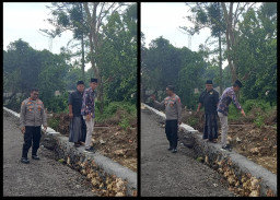 Ketu DPD BNPM BANGKALAN Mendampingi Muspika Tanah Merah Atas Laporan Warga Yang Dilai Asal Asalan Pengerjaan Proyek  Jal