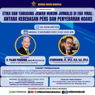 HMI Akan Gelar Webimer Nasional Tema Antara Kebebasan PERS dan Penyebaran HOAKS